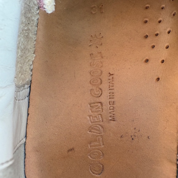 Authentic Kids’ Golden Goose Girls’ Pink Glittered May Sneakers 31, 13 - Picture 7 of 11